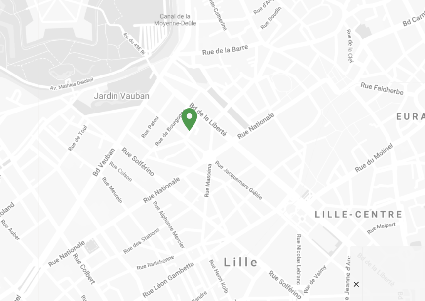 Map - Coliving- Lille