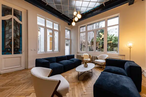 Salon partagé - La Villa Boileux - Coliving Lille Centre